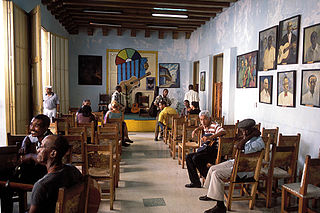 Casa de la Trova, a local musical house at Santiago de Cuba.