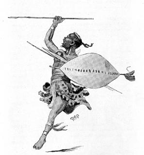 Sketch of A Zulu Warrior
