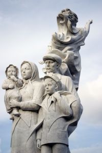 Immigrant's Monument in Woldenberg Park, New Orleans