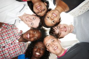 Group of College Students of Different Races